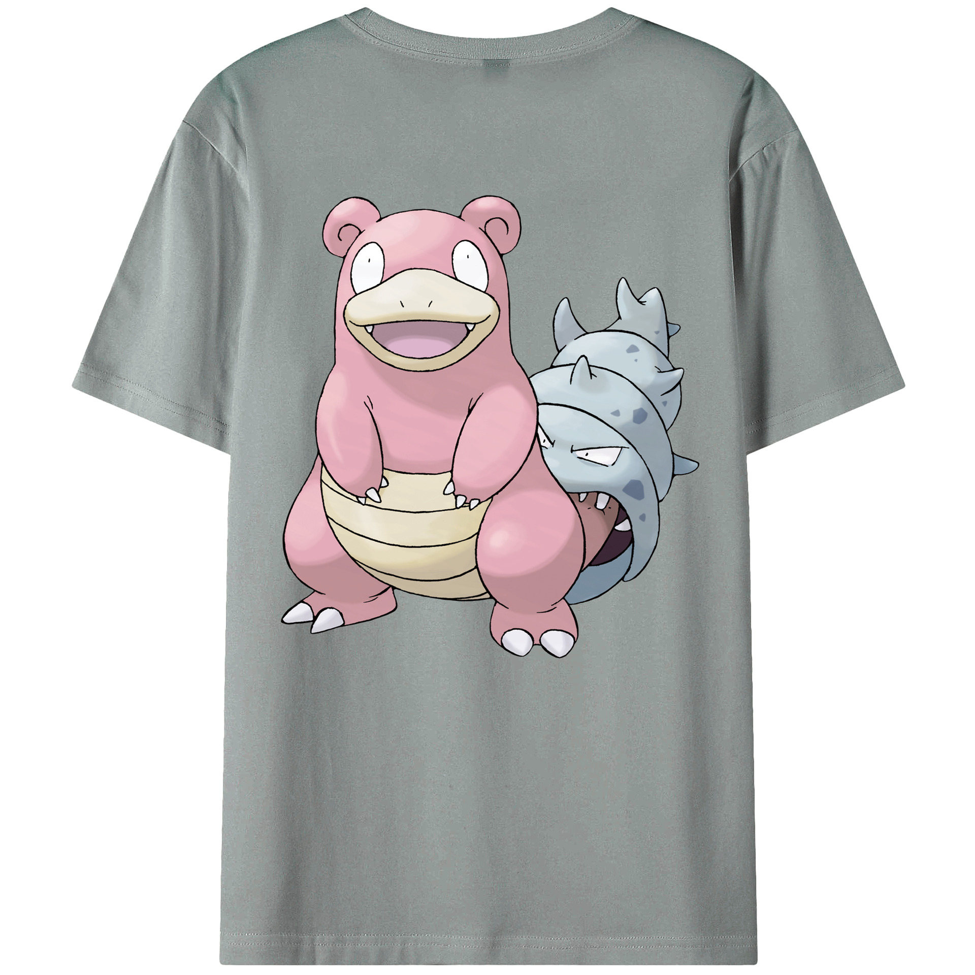 （画像用） ポケットモンスター Pokémon 綿100％ メンズ半袖Tシャツ（バックプリント） 通気性